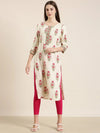 Women Cream Floral Straight Kurta-NJ-3553348-Cream