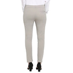 Smarty Pants Women's Cotton Lycra Ankle Length Pastel Grey Color Formal Trouser