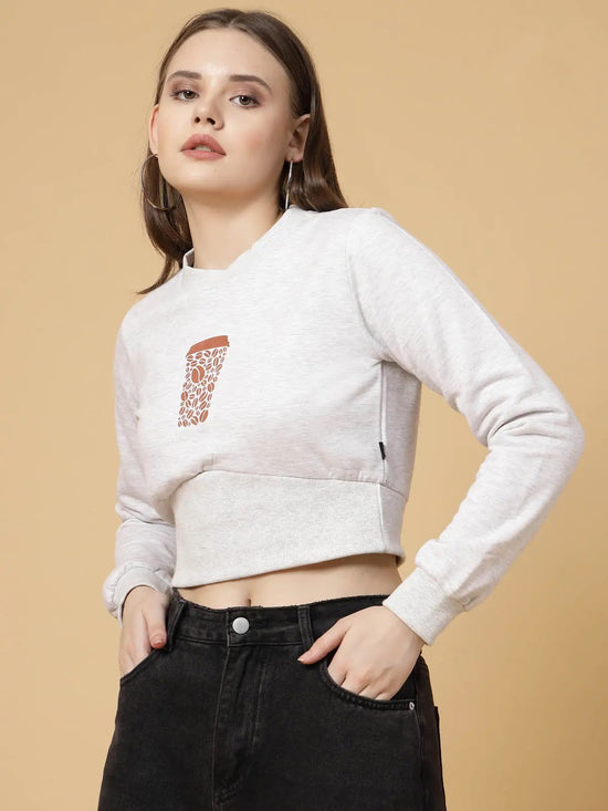 Rigo Printed Crop Sweatshirt-WSW052-1096-L