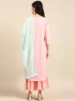 Women's Peach Solid Kurta Set-FS-2663-Peach