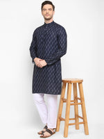 Hangup Men Standard Printed Men's Indian Wear-K76_LongKurta