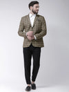 Hangup Men Standard Checkered Men Formalwear-D81CheckBlazer