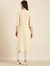 Women Peach Solid Straight Kurta-NJ-3427442-Peach