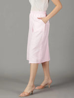 Women's Pink Solid Culottes-AE-1117-Pink