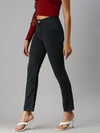 Women's Grey Solid Straight Fit Denim Jeans-GZ-2541B-Grey