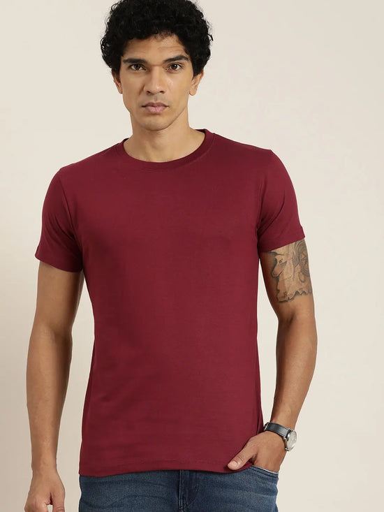 Dillinger Maroon Graphic Regular T-Shirt-DLCR18125MRN-S