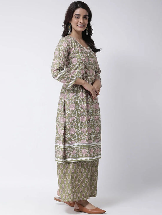 Hangup Women Standard Printed Indian Ethnic Set-X48_3Pc_KurtaSet