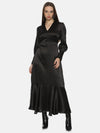 Black Vintage Maxi Dress-17288