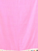 Pink Mulmul Cotton Soft Saree With Patch Work Borders-MA62MCT33830021