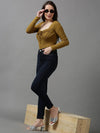 Women's Navy Blue Solid Slim Fit Denim Jeans-GZ-5155-Navyblue