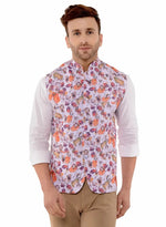 Hangup Men Standard Printed Men's Indian Wear-17APrintedNehru