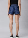 Women Navy Blue Solid Shorts-LT-S-10154-Navyblue