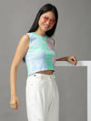 Women's Multi Tie Dye Crop Top-AE-10486-1-Multi