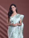 Mint Green Silk Soft Saree With Texture Print-MA60BSL01400072