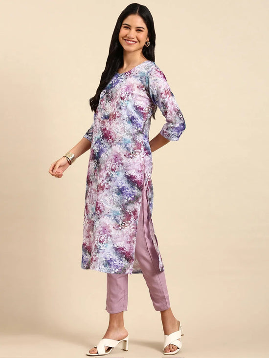 Women's Multi Tie Dye Kurta Set-SKC-937-Multi