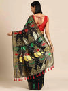 Modern Graphic Charm Saree-SZ-JMD17-BL-1769