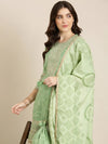 Women Green Floral Kurta Set-GW-3629-Green