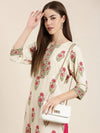 Women Cream Floral Straight Kurta-NJ-3553348-Cream