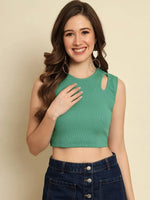 Green Rib Top