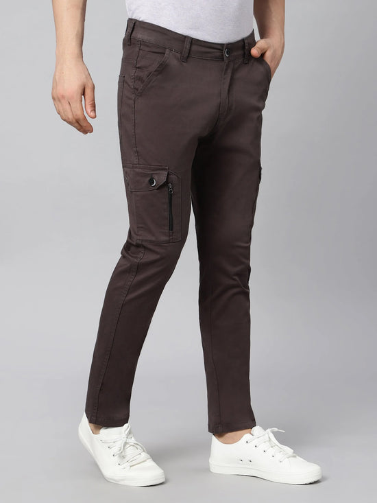 Zipper Cargos - stretchable with 6 pockets-Grey-HC5015-30