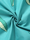 Home Sizzler 144TC Microfibre Turquoise Green Double Bedsheet With 2 King Size Pillow Covers-HSDBS004028