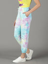 Women's Multi Tie Dye Track Pant-AF-1792-3-Multi