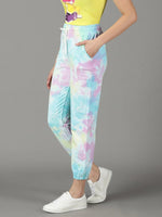 Women's Multi Tie Dye Track Pant-AF-1792-3-Multi