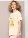 Dillinger Off White Graphic Oversized T-Shirt-WMNCR484WWHT-XS