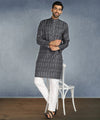 Hangup Men Standard Printed Men's Indian Wear-ST1011268_Grey_Lkurta