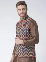 Hangup Men Standard Printed Men's Indian Wear-59APrintedNehru