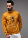 Men Yellow Printed Sweatshirt-OTSS-21-Mustard