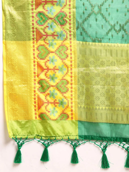 Ornate Craftsmanship Saree-SZ-IRA-GN-1575