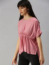 Women's Pink Embellished Tops-AE-10179-Pink