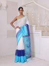 Off White Matka Soft Saree With Resham Pallu-MA64MT402260011