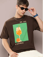 Dillinger Brown Graphic Oversized T-shirt-DLMOV270CHO-S