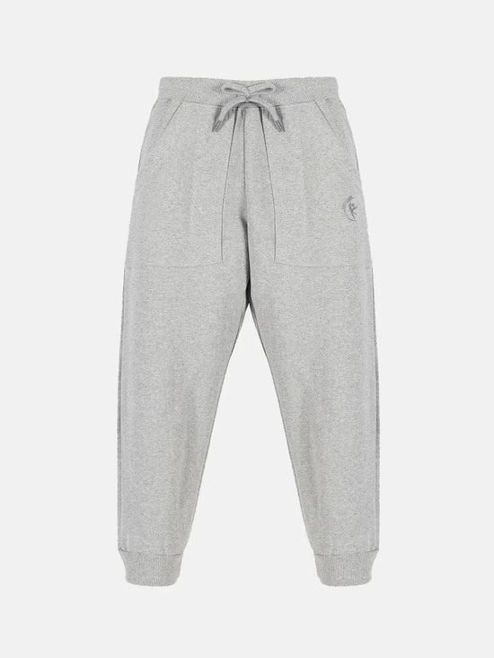 Solid Fleece Track Pant-AW23BTP014015