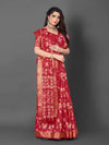 Saree Mall Women's Dola  Red Printed Designer Saree With Blouse Piece-UNVRSE05A