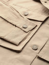 Women Solid Standard Beige Jacket