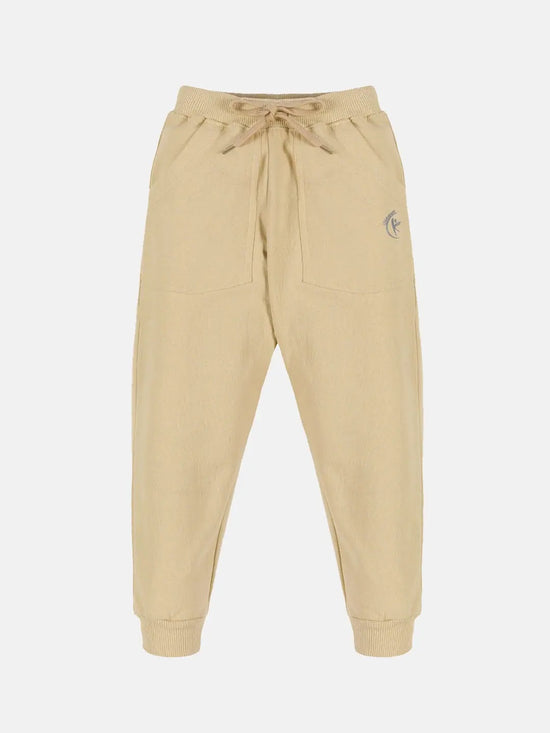 Solid Fleece Track Pant-AW23BTP014037