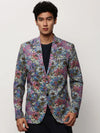 Men Multi Printed Casual Blazers-SOBLZ-082-15-Multi