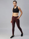 Women's Burgundy Solid Track Pants-AF-1723-Burgundy