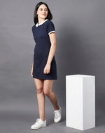 Rigo Peterpan Collar Navy Blue Bodycon Dress