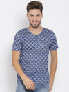 Hangup Men Standard Printed T-Shirts-8T_Henley_Print_TShirt