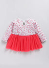 Mimino Indi Baby Girls Below Knee Party Dress (Pink, Full Sleeve)-IGFRKMN666_12/18