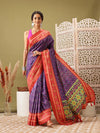 Vibrant Minimalist Saree-SZ-DGIKKAT-RB-2305