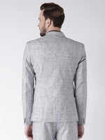 Hangup Men Standard Solid Men Formalwear-GreyBlazer