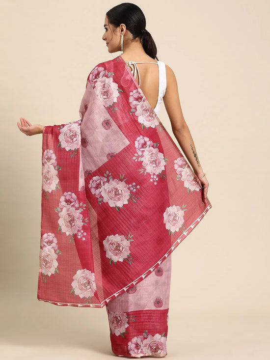 Nature-Inspired Queen’s Charm Saree-SZ-DGTRIJAL2-PN-2151