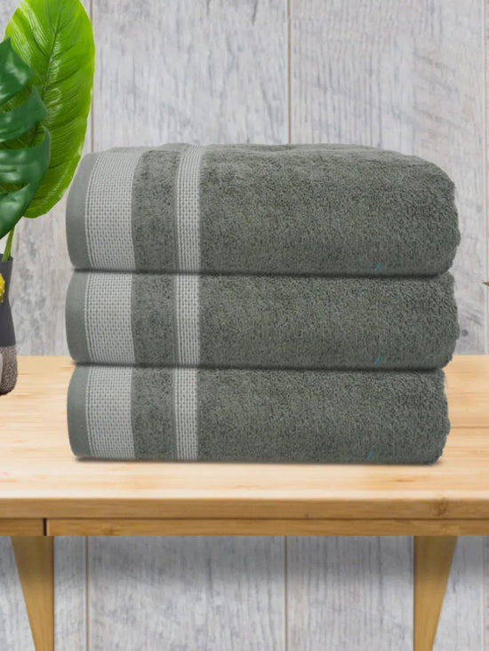 Athom Living Premium Cotton Bath Towel Pack of 3-PER-CCC