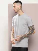 Dillinger Men's Grey Plain T-Shirt