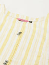 Women's Yellow Striped Straight Kurta-SKC-3351-Yellow